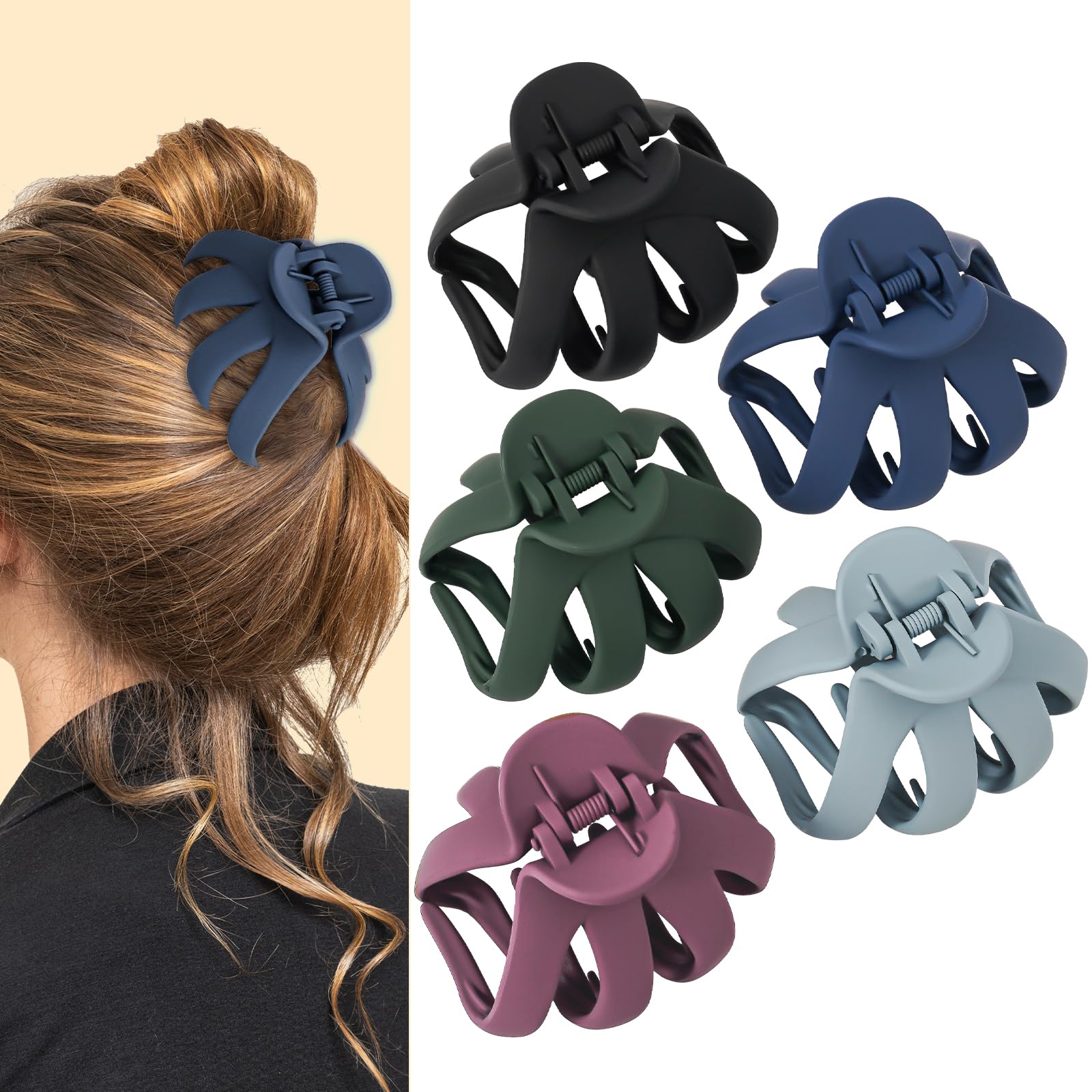 Lolalet front view pack showing five vibrant clips and wide grip benefit