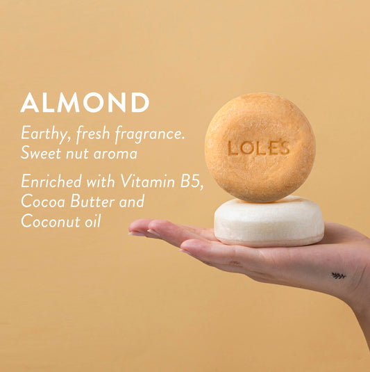 LOLE'S close-up texture of the bar highlighting creamy lather potential