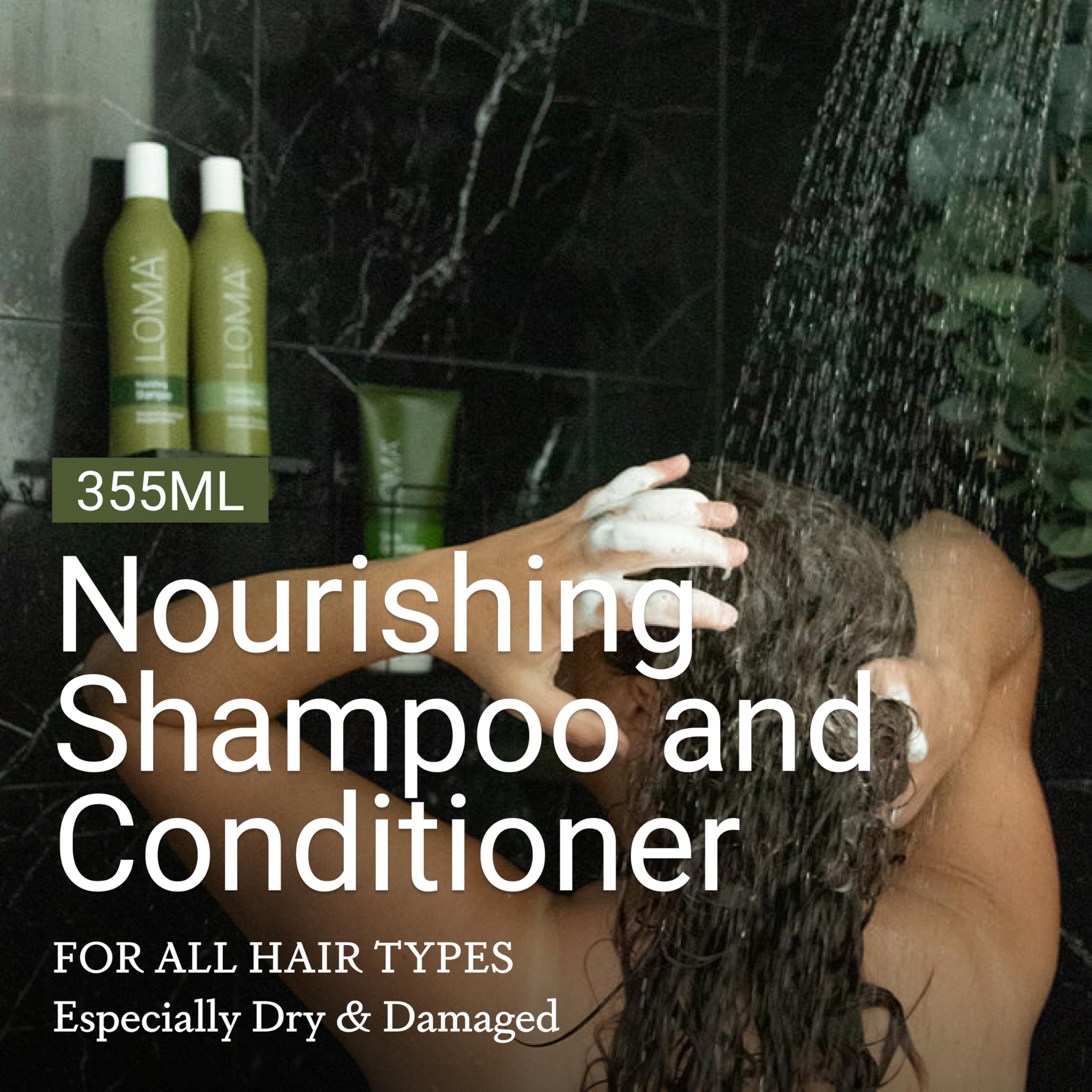 Loma conditioner texture close-up showing rich slip and detangling benefit