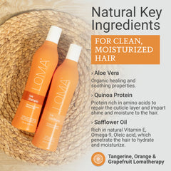 Loma Daily Conditioner texture on hand highlighting smoothing and detangling benefit