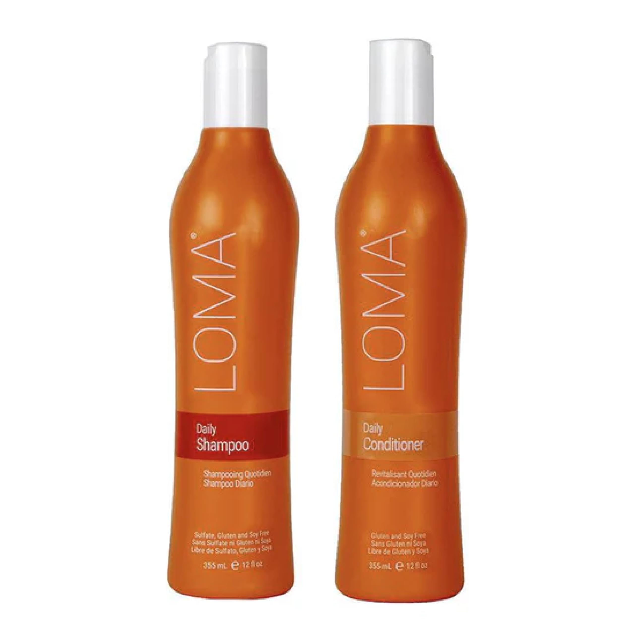 Loma duo front packaging showing both 12 oz bottles and citrus scent benefit