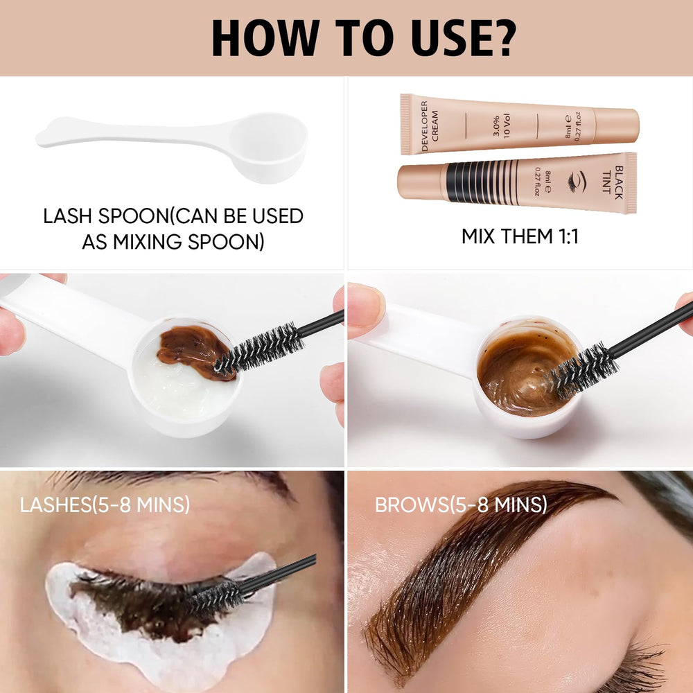 Lomansa application brush and gloves ready for precise home use
