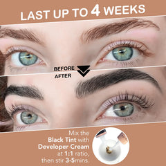 Lomansa black tint texture close-up demonstrating smooth pigment payoff