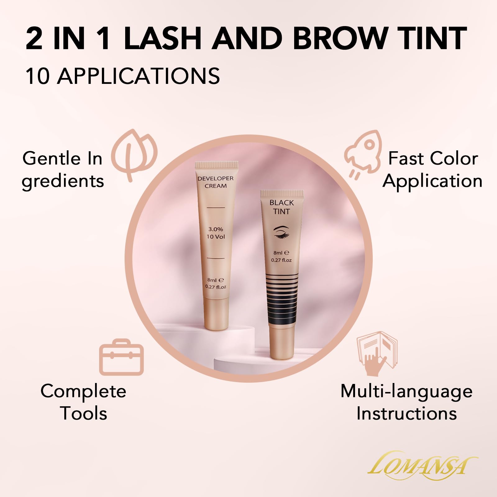 lomansa label and ingredient list highlighting keratin