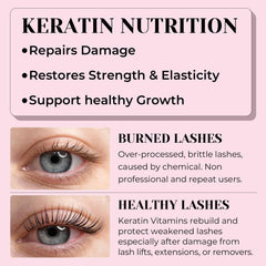 Lomansa keratin lotion texture close-up highlighting nourishing formula