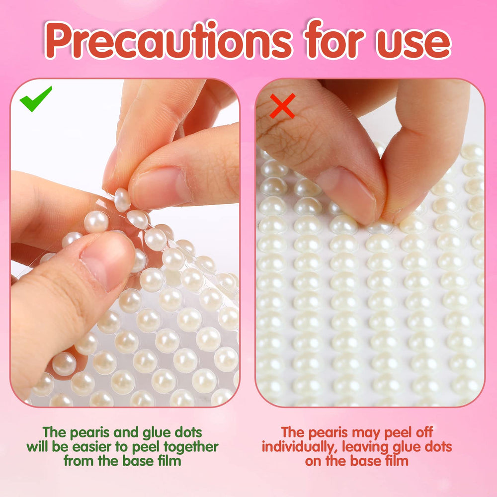 LOMIMOS pearls applied on cheek for makeup showing quick decorative boost