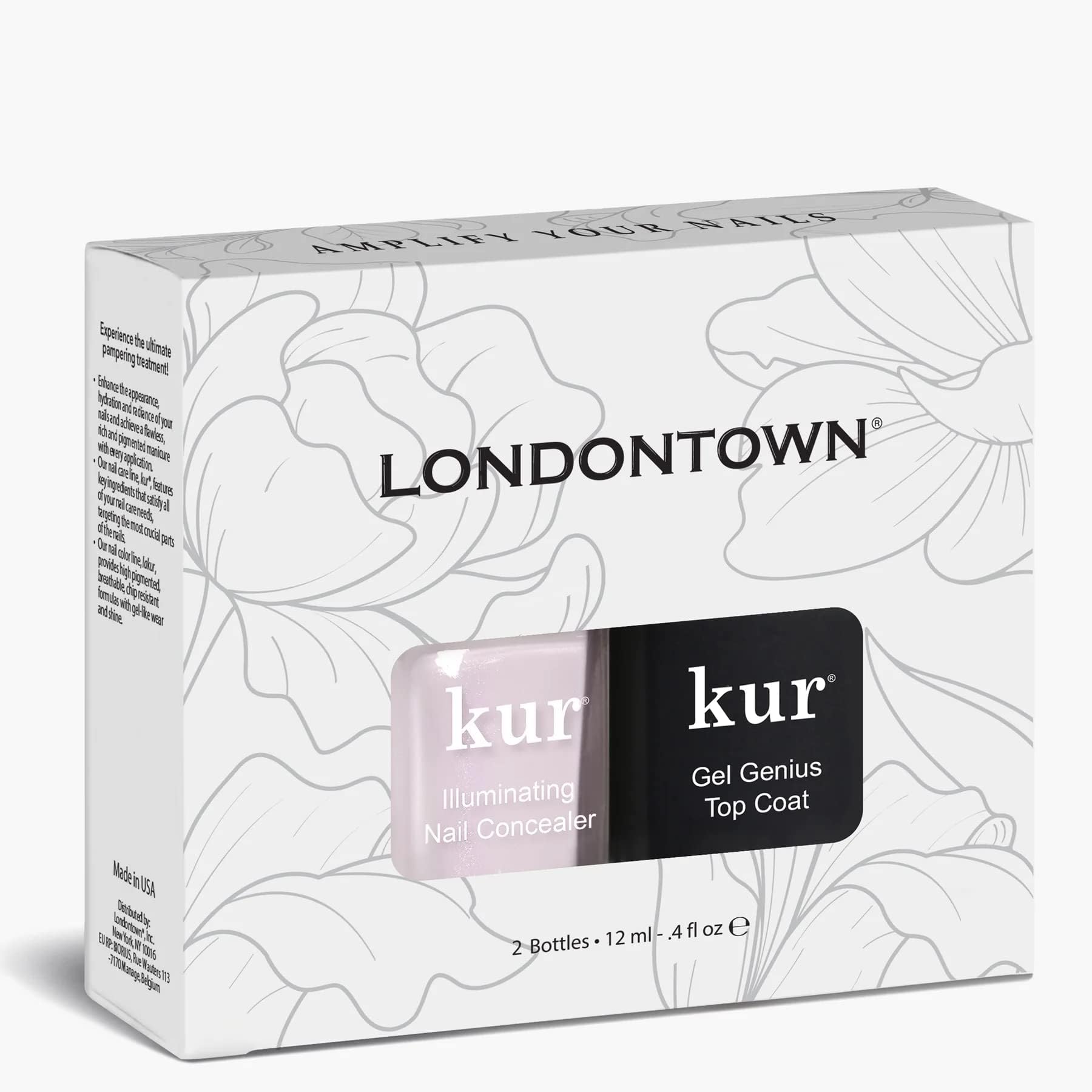 LONDONTOWN duo on bathroom vanity suggesting everyday routine and salon-quality results