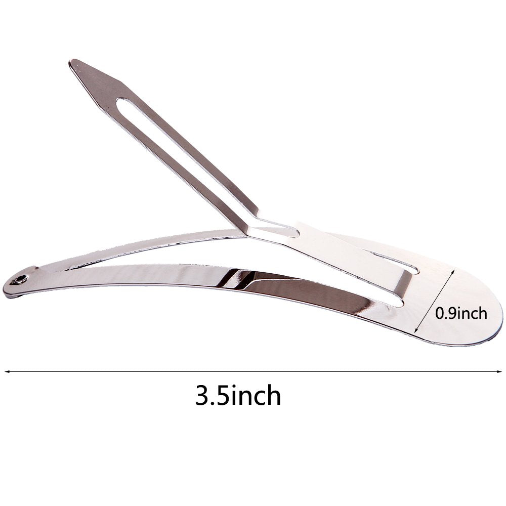 LONEEDY side profile of an open clip illustrating metal strength and secure grip