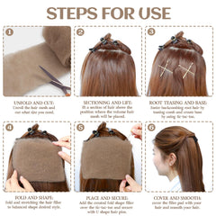 Longbitzen hairstyle on bride demonstrating long-lasting volume benefit