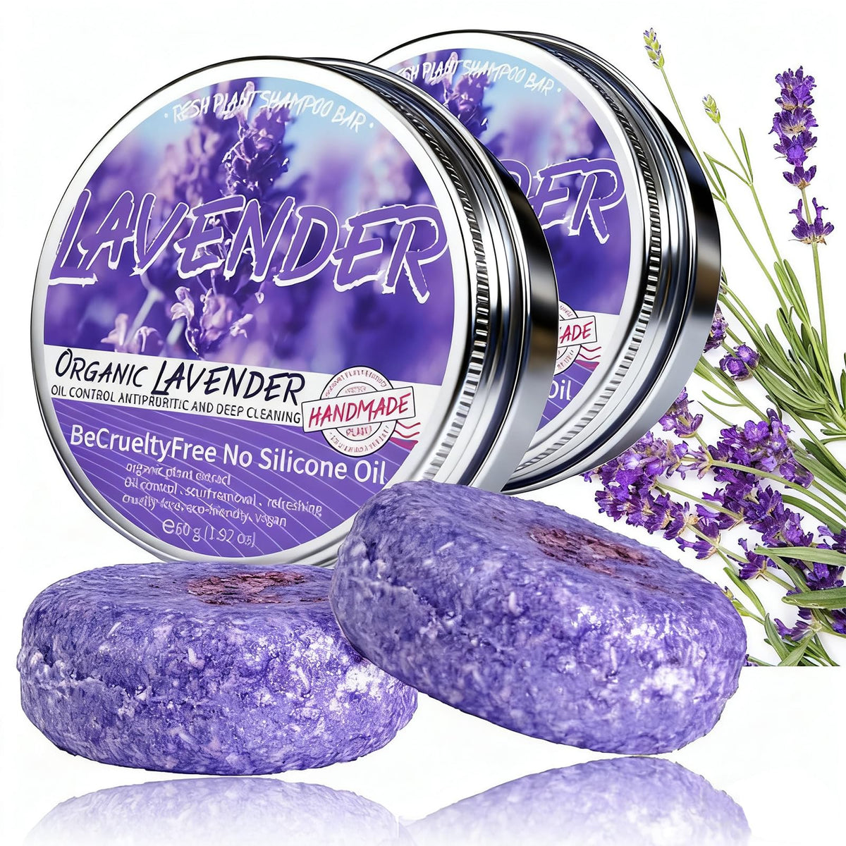 Loobexery front packaging showing two lavender bars and eco benefits