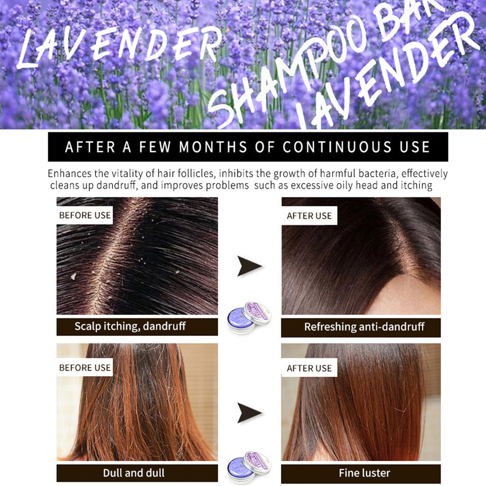 Loobexery ingredients label inset showing natural oils and extracts