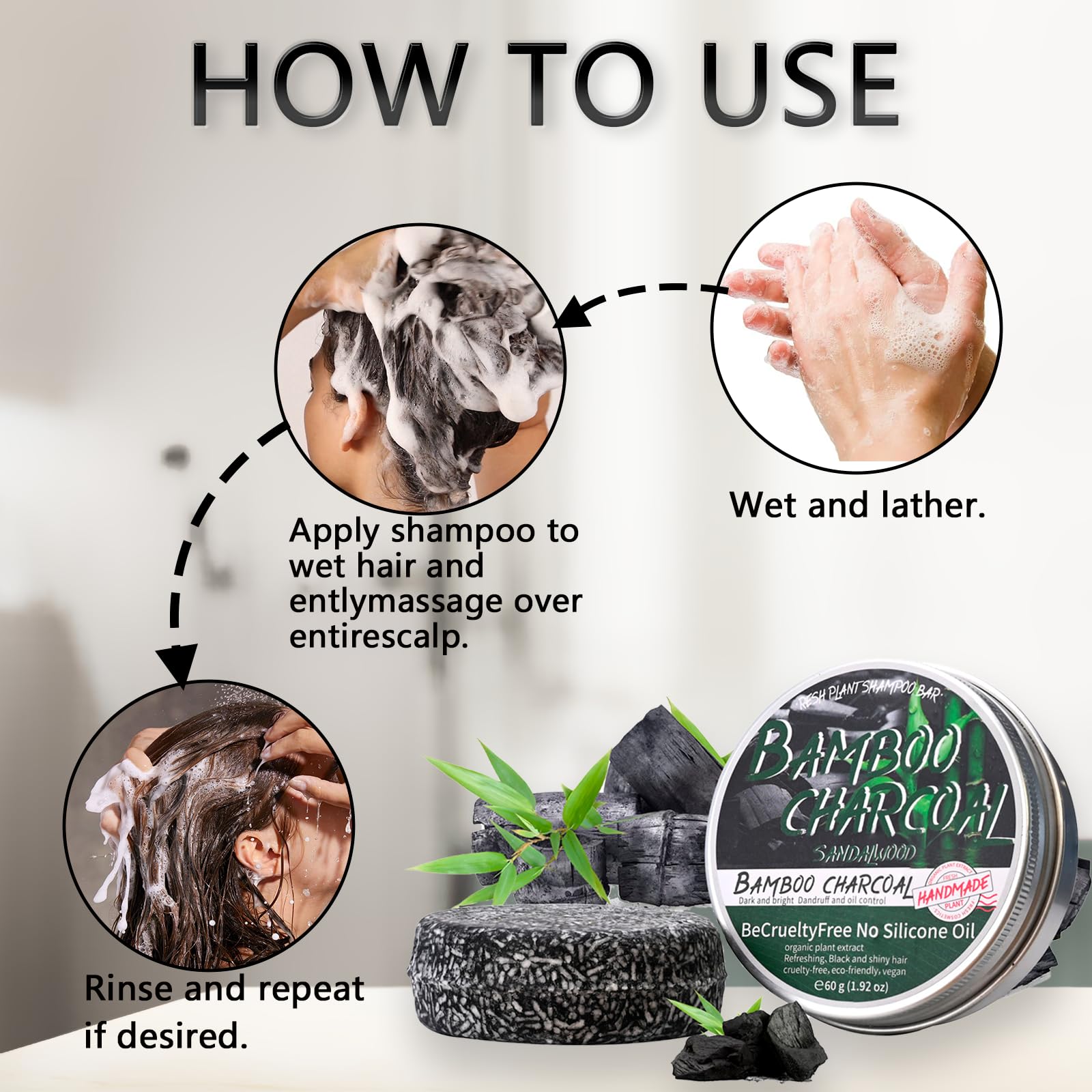 Loobexery arranged natural ingredients like shea, olive oil and charcoal highlighting purity