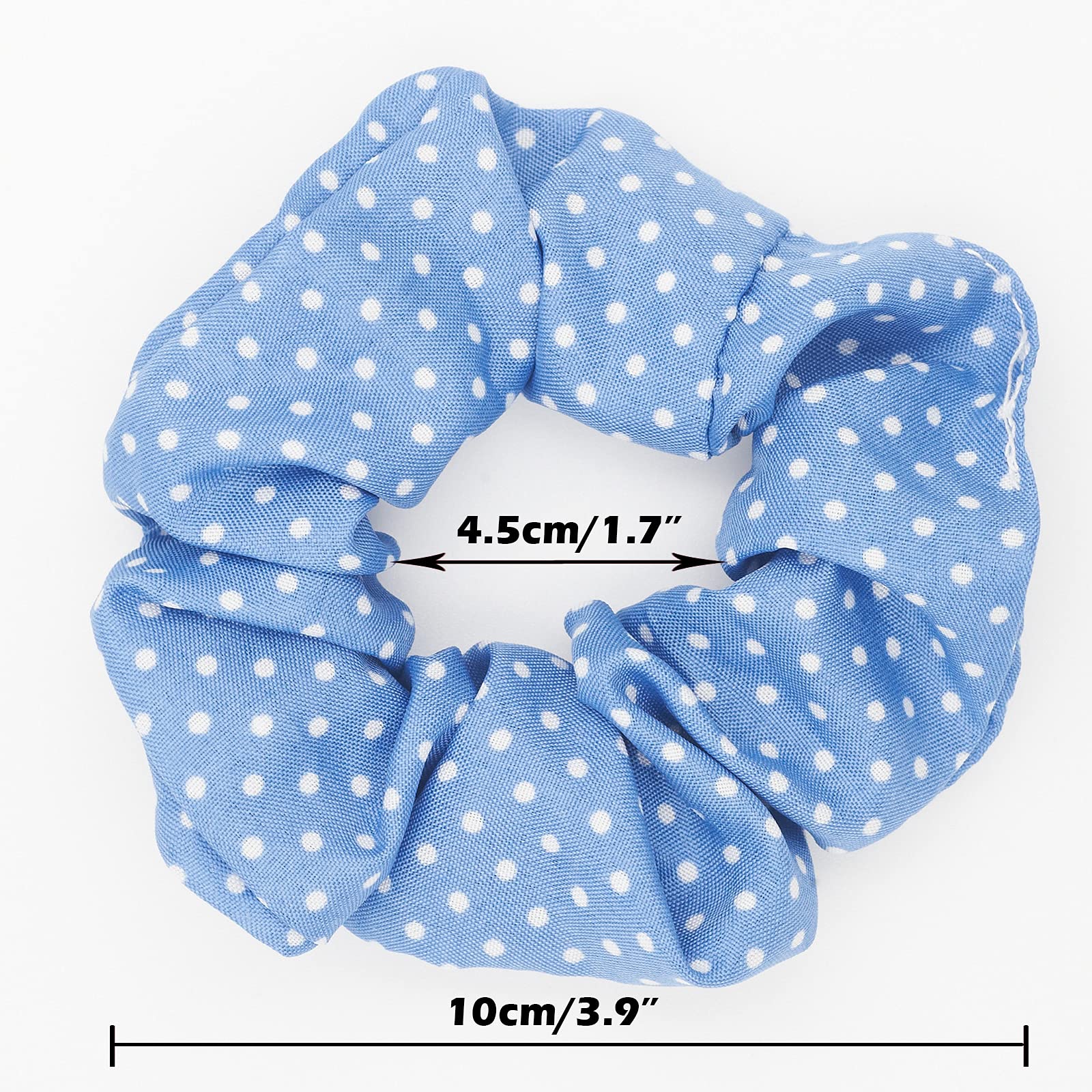 LOOKSEVEN scrunchie worn in a ponytail on model, secure hold and casual look