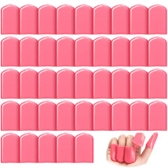 Loopeer caps beside tanning bed in lifestyle setting, protects nails while tanning