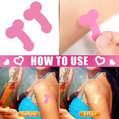 Loopeer stickers applied on arm in sun showing clear patterned tan potential