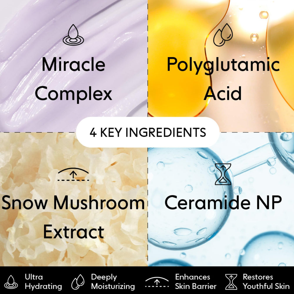 LOOPS hands tapping remaining serum in for lasting moisture