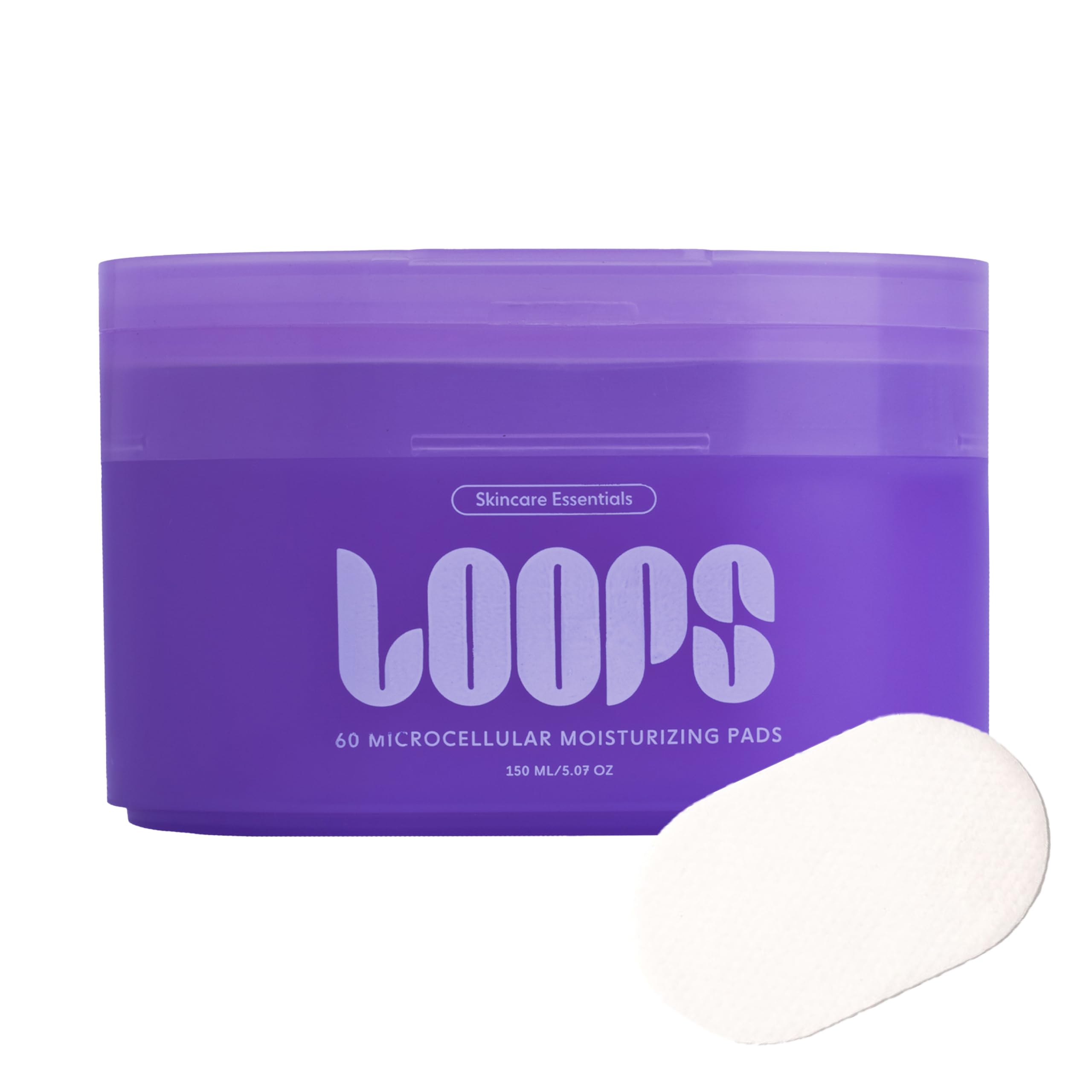LOOPS front packaging showing pad container and branding for easy recognition and convenience