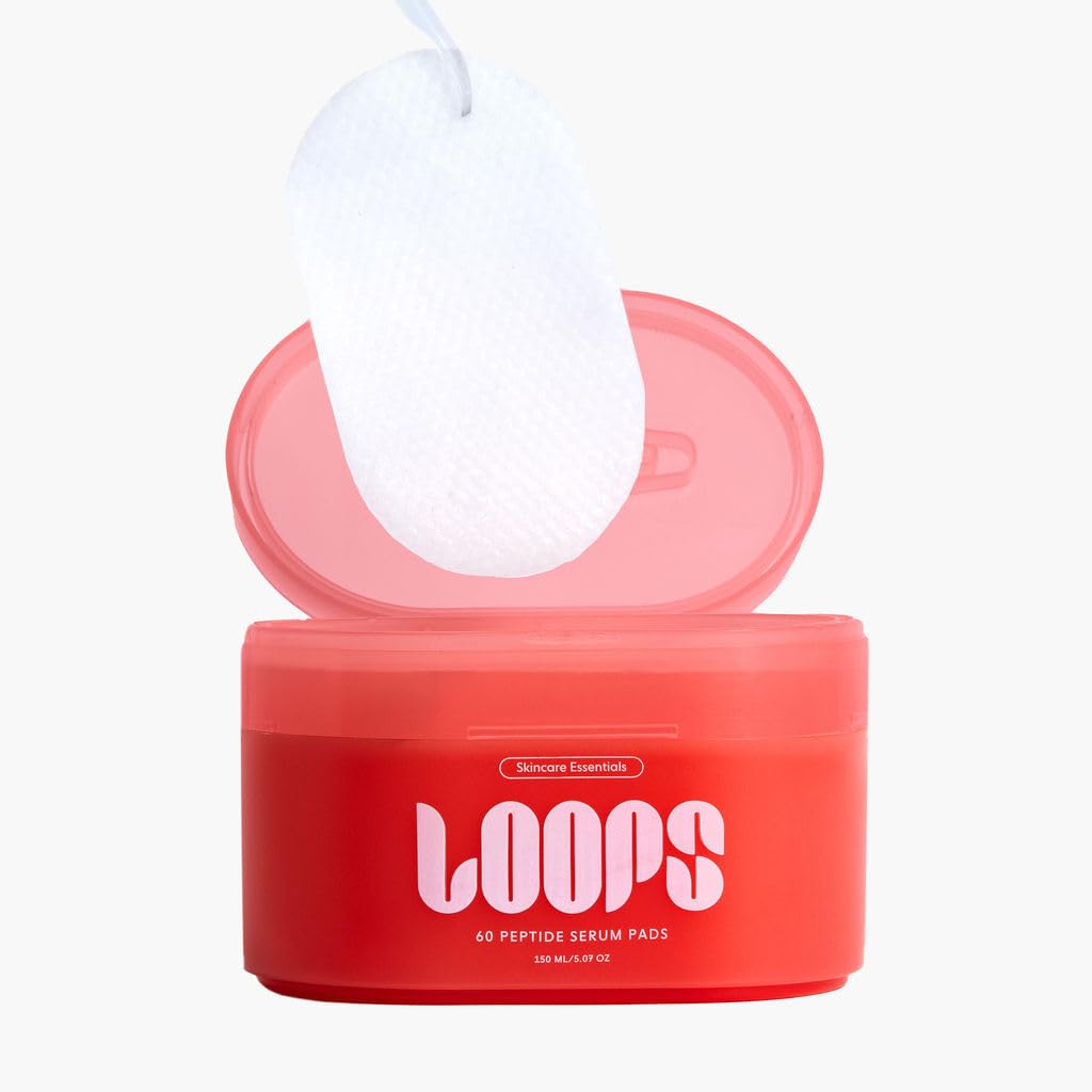 LOOPS glossy serum drop on fingertip highlighting lightweight hydrating benefit