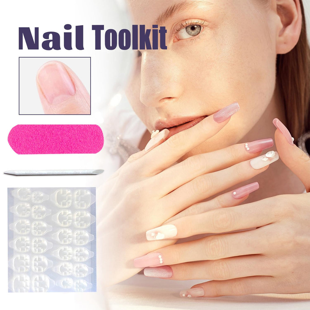 LOPMNGHT lifestyle shot of woman wearing set demonstrating event-ready nails and confidence