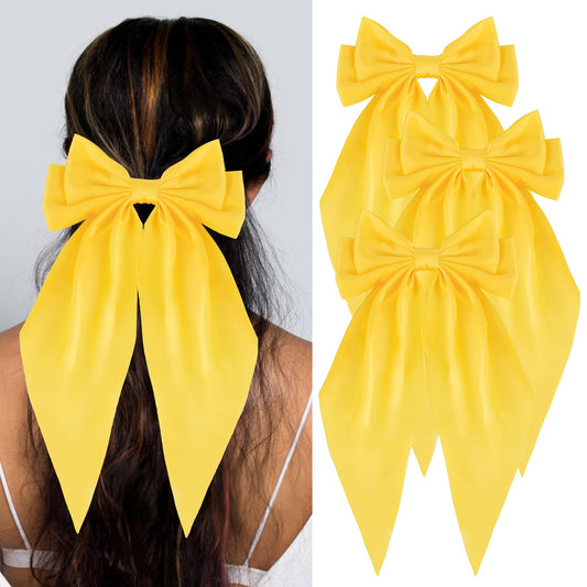 loqpol bright yellow bow front view showing bold style and polish
