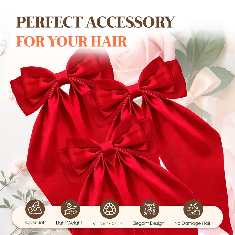 loqpol bow styled in half-up hair demonstrating instant polish