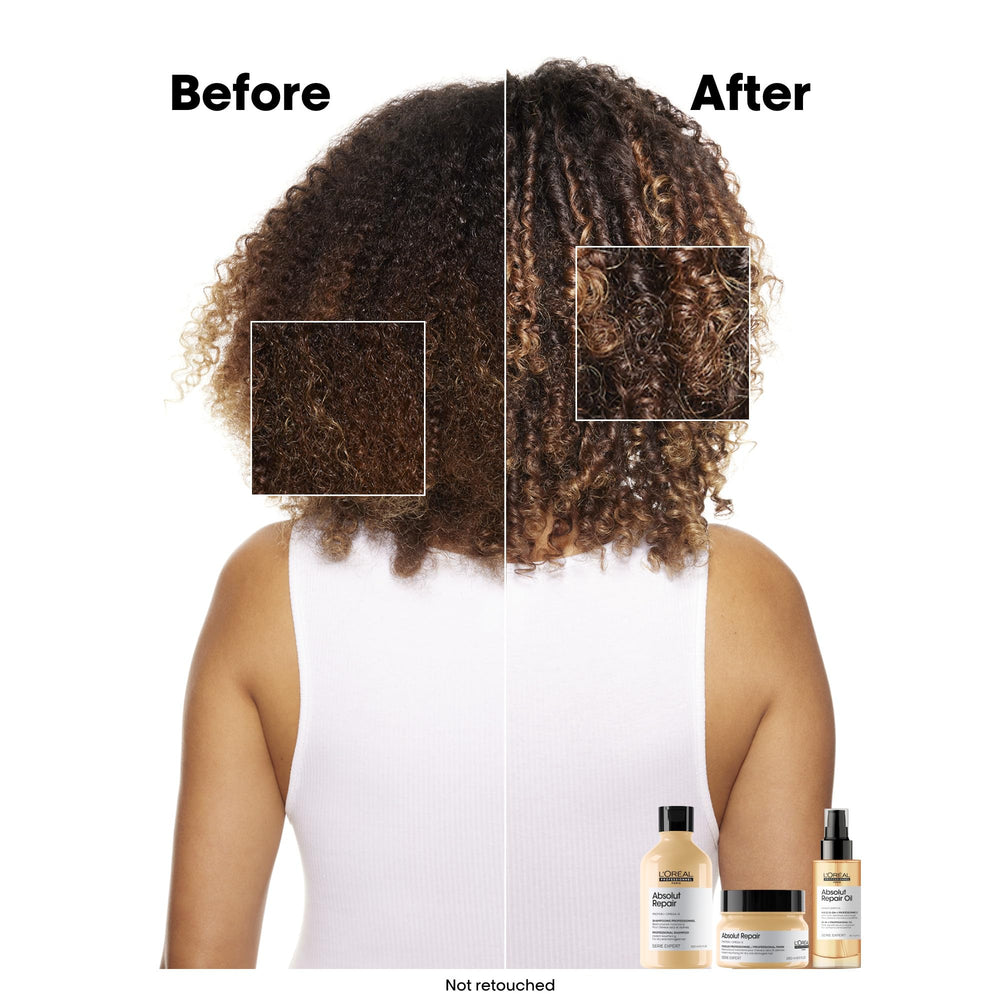 L'Oréal Professionnel Paris refill next to 500ml bottle illustrating size and savings