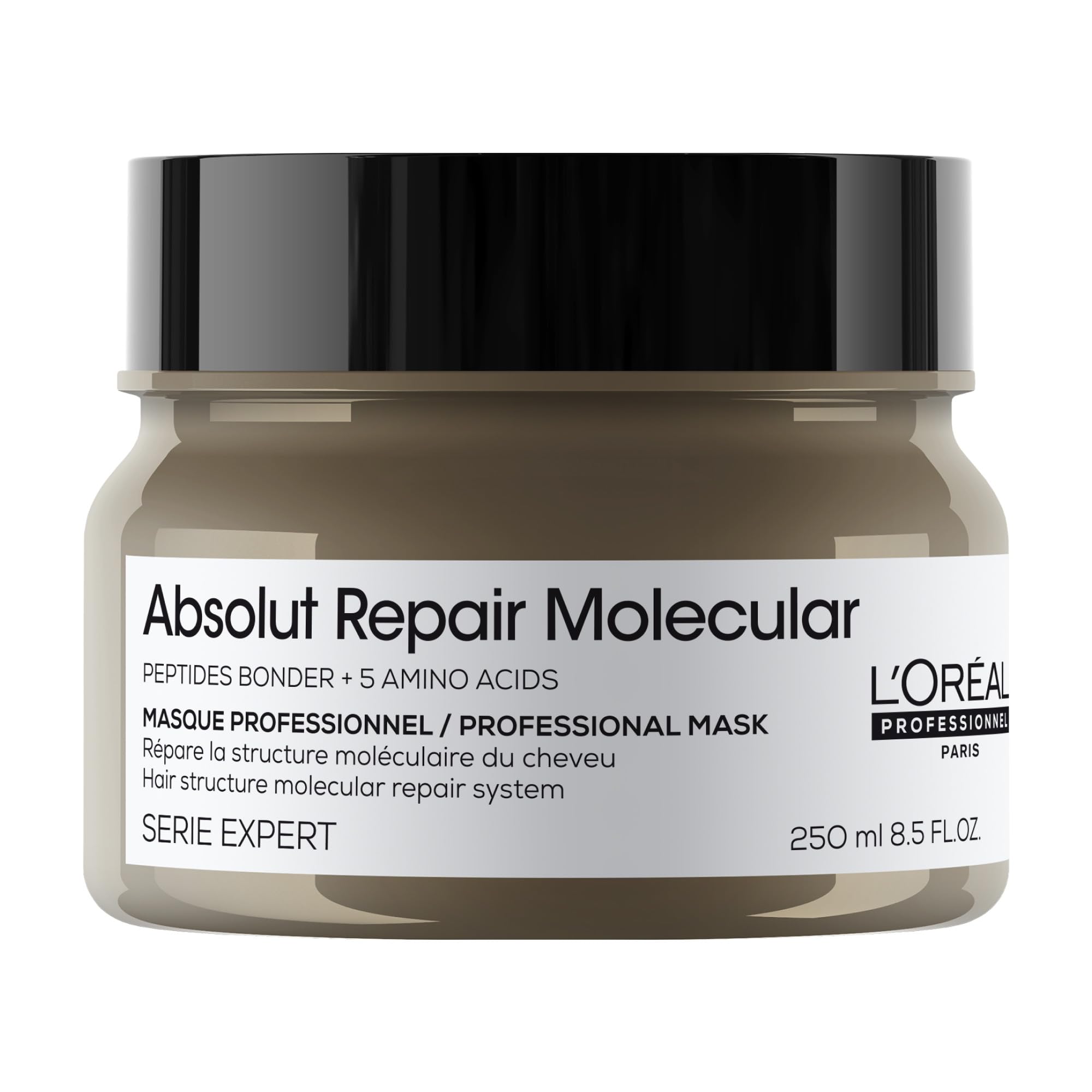 L'Oréal Professionnel Paris jar front showing product and salon quality benefit