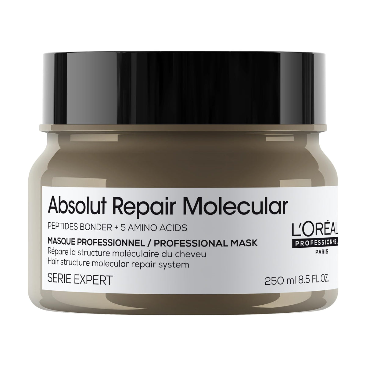 L'Oréal Professionnel Paris jar front showing product and salon quality benefit