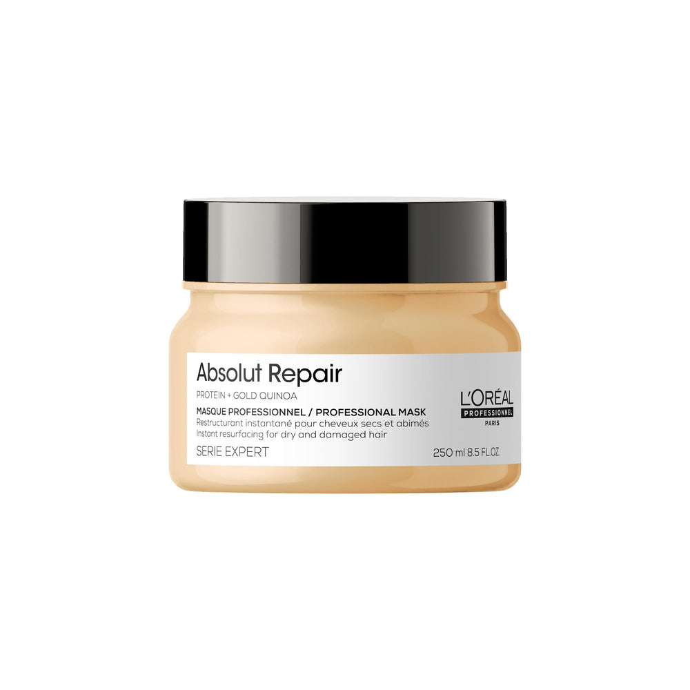 L'Oréal Professionnel Paris front packaging showing product and benefit of repair