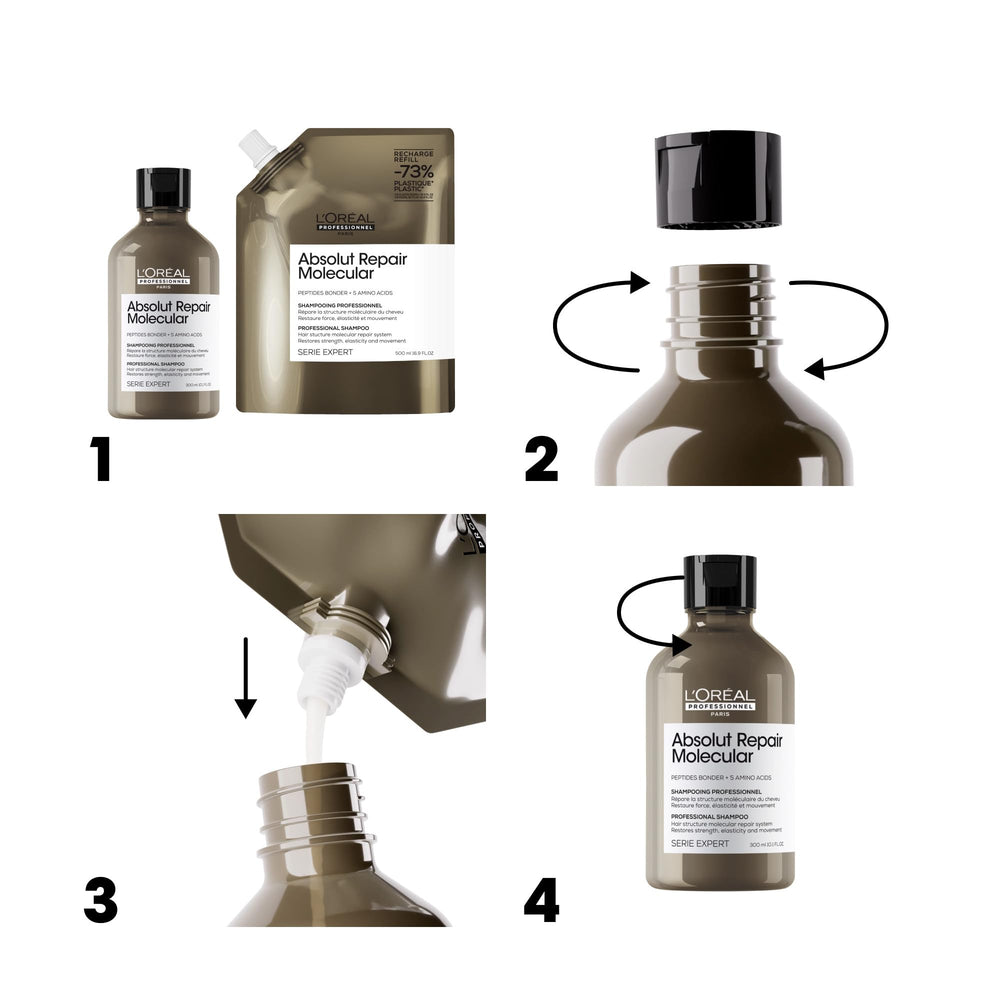 L'Oréal Professionnel peptide bond visual emphasizing repair-focused ingredient action