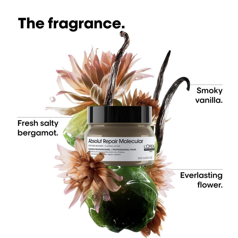 L'Oréal Professionnel Paris shampoo and mask set promoting complete repair routine benefit
