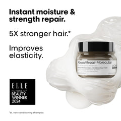 L'Oréal Professionnel Paris creamy texture close-up for fast absorption benefit