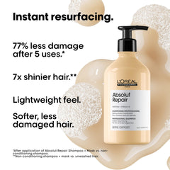 L'Oréal Professionnel shampoo lather texture demonstrating gentle cleanse