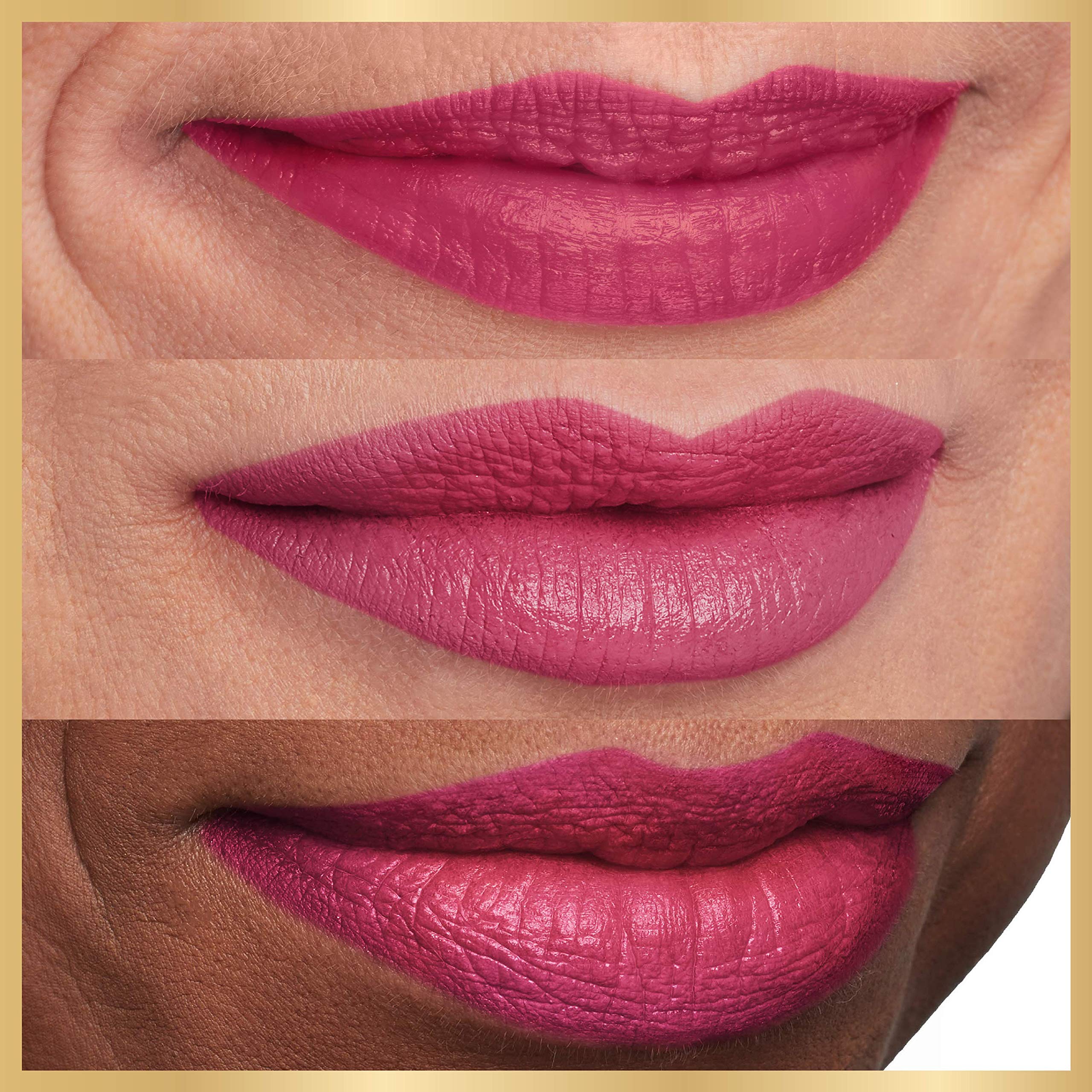 L'Oreal Paris lip swatch on skin demonstrating true Splendid Plum color