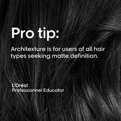 L'Oréal Professionnel label and ingredients panel emphasizing professional salon formulation.