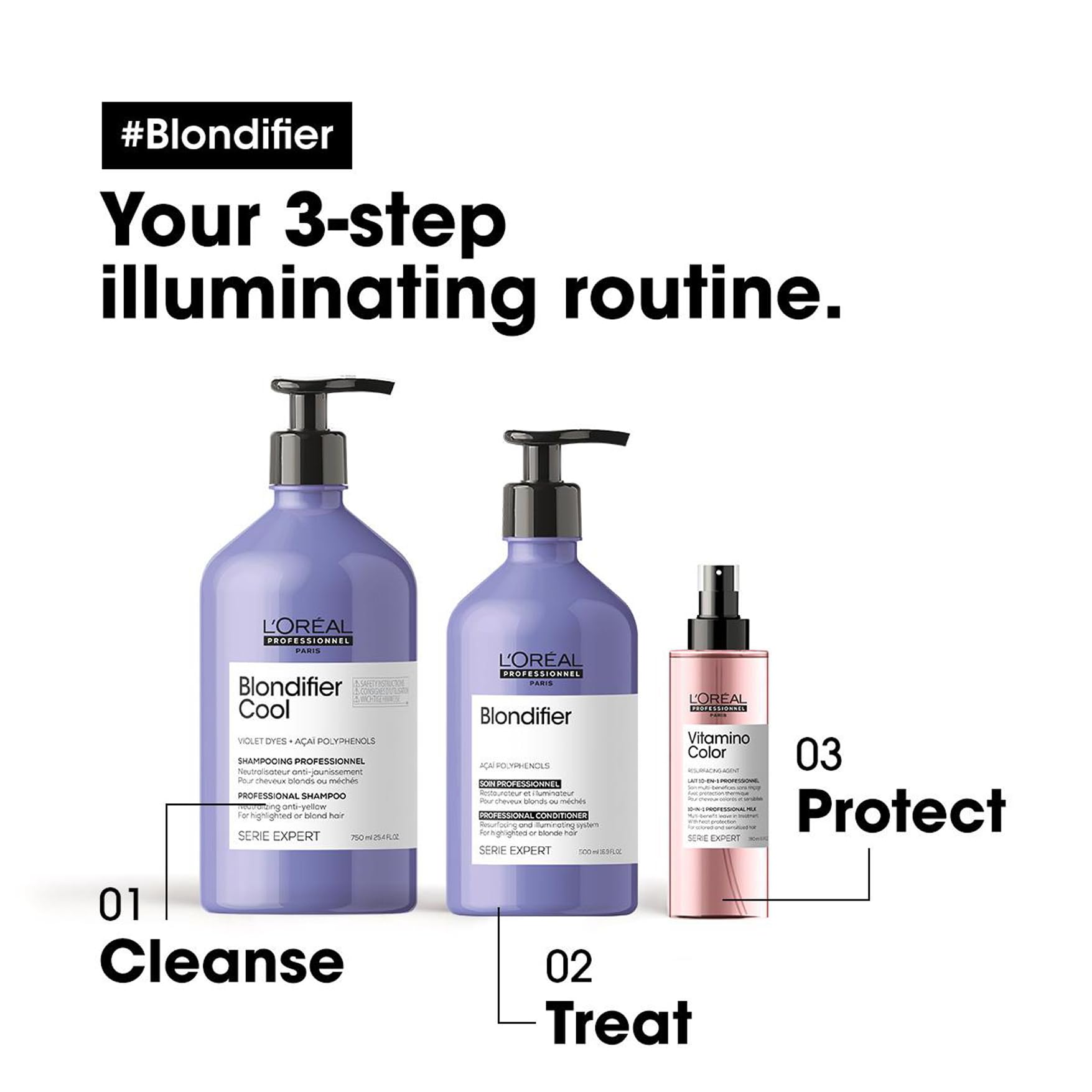 L'Oréal Professionnel Paris Blondifier after-rinse shiny blonde hair with enhanced radiance