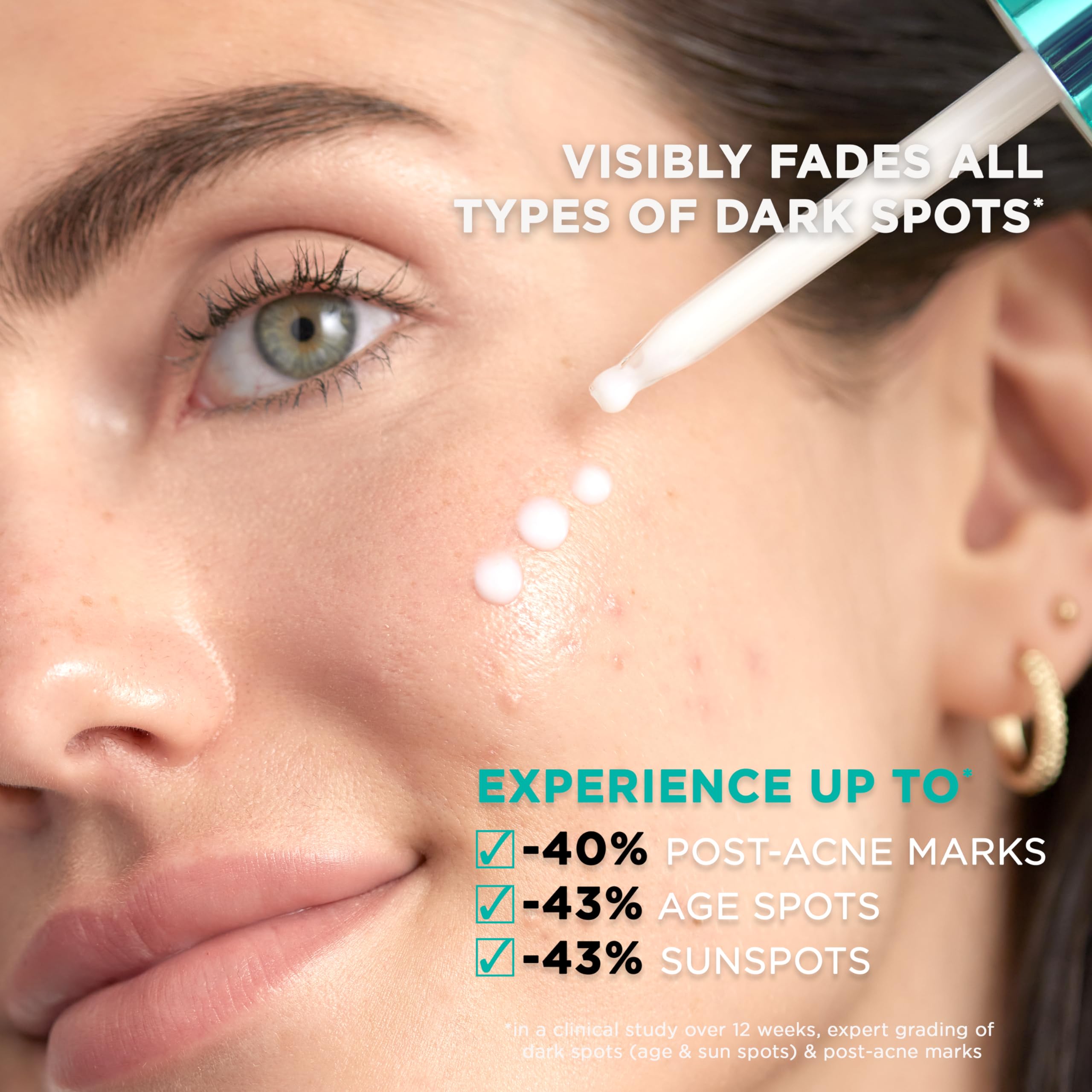 L'Oréal Paris Bright Reveal pipette dispensing serum for precise application benefit