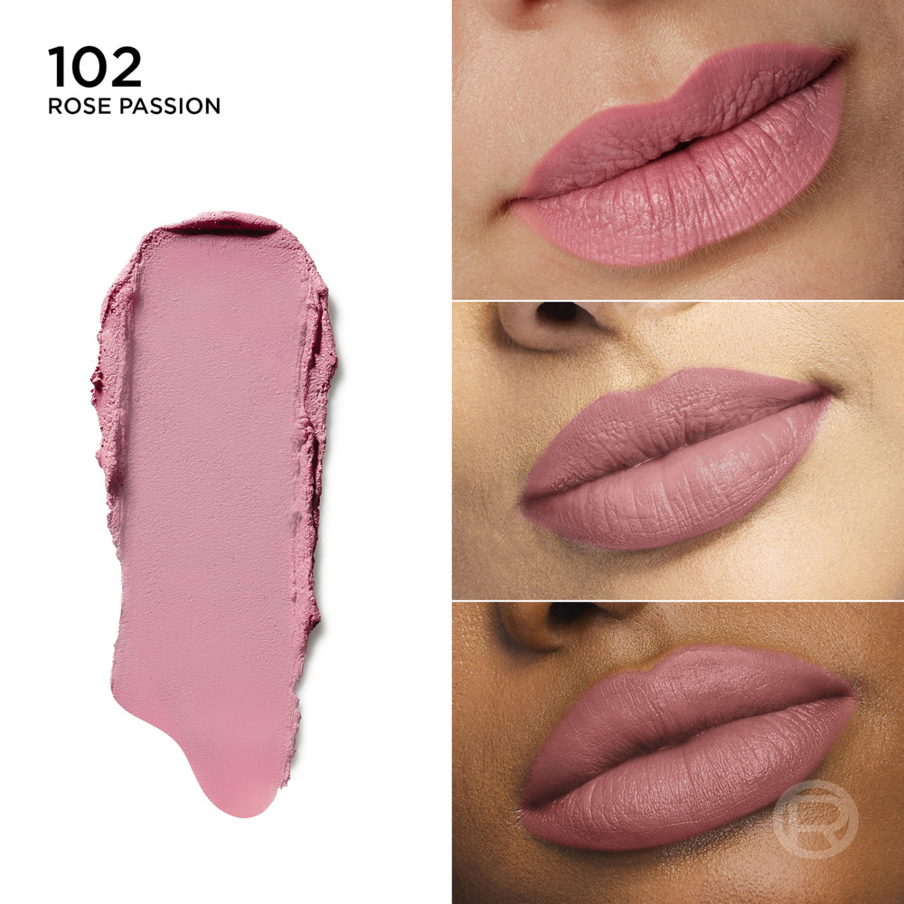 L'Oreal Paris open twist rod of Rose Passion displaying creamy balm tip and ease