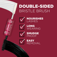 L'Oreal Paris before-and-after lashes comparison illustrating visible length and separation