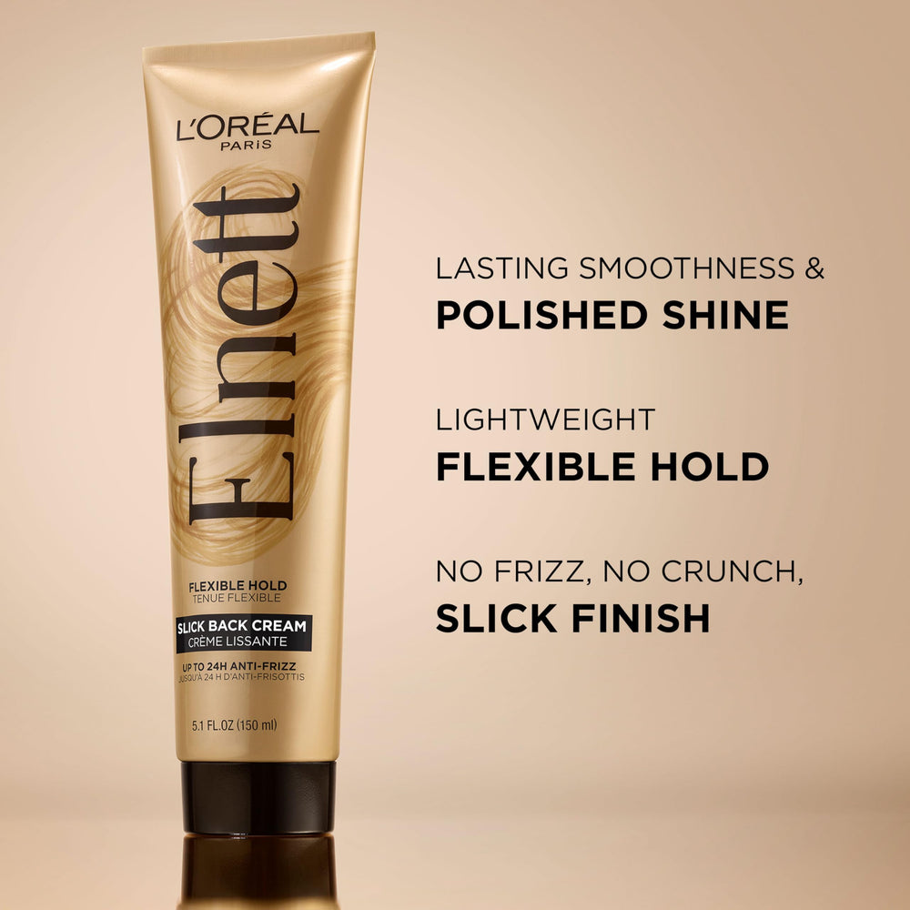 L'Oreal Paris cream texture in hands highlighting smooth spreadability