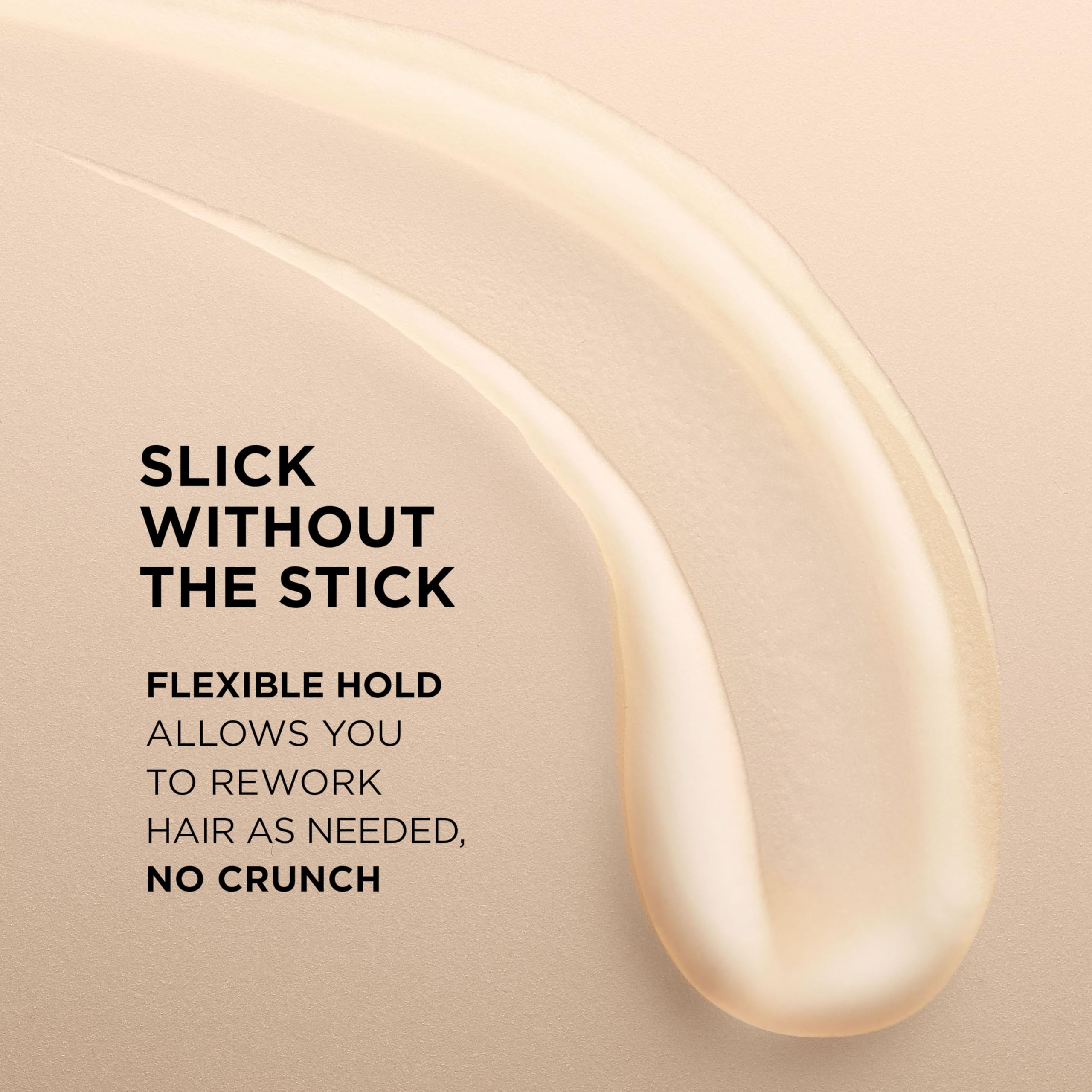 L'Oreal Paris finished slicked-back ponytail showcasing polished shine