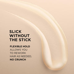 L'Oreal Paris finished slicked-back ponytail showcasing polished shine