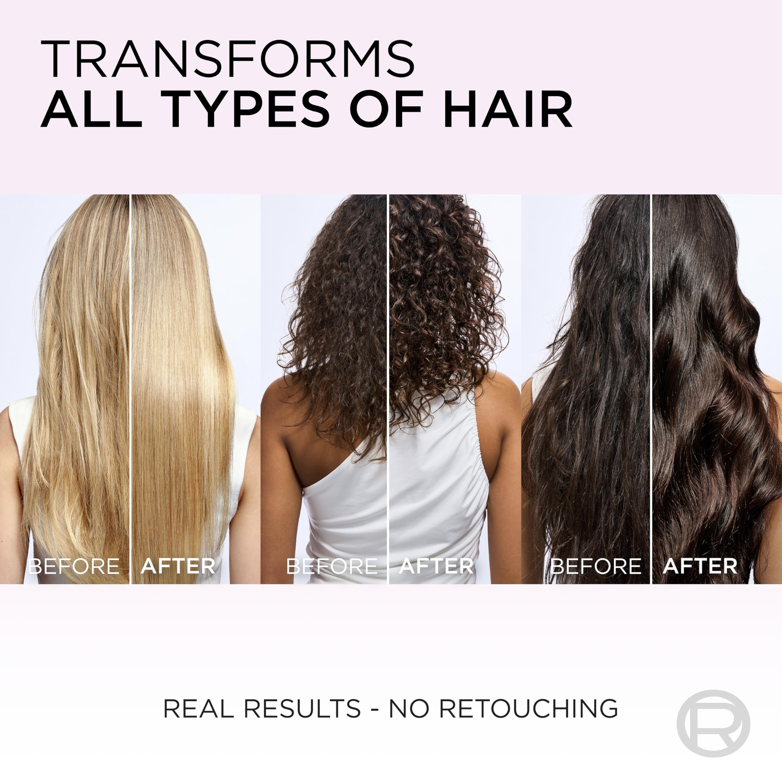 L'Oreal Paris used on dry hair for quick shine touch-up, refreshes glossy finish