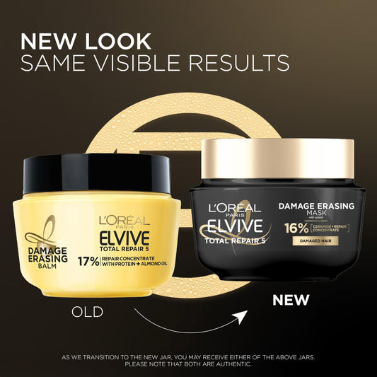 L'Oreal Paris open jar texture showcasing creamy balm for deep conditioning
