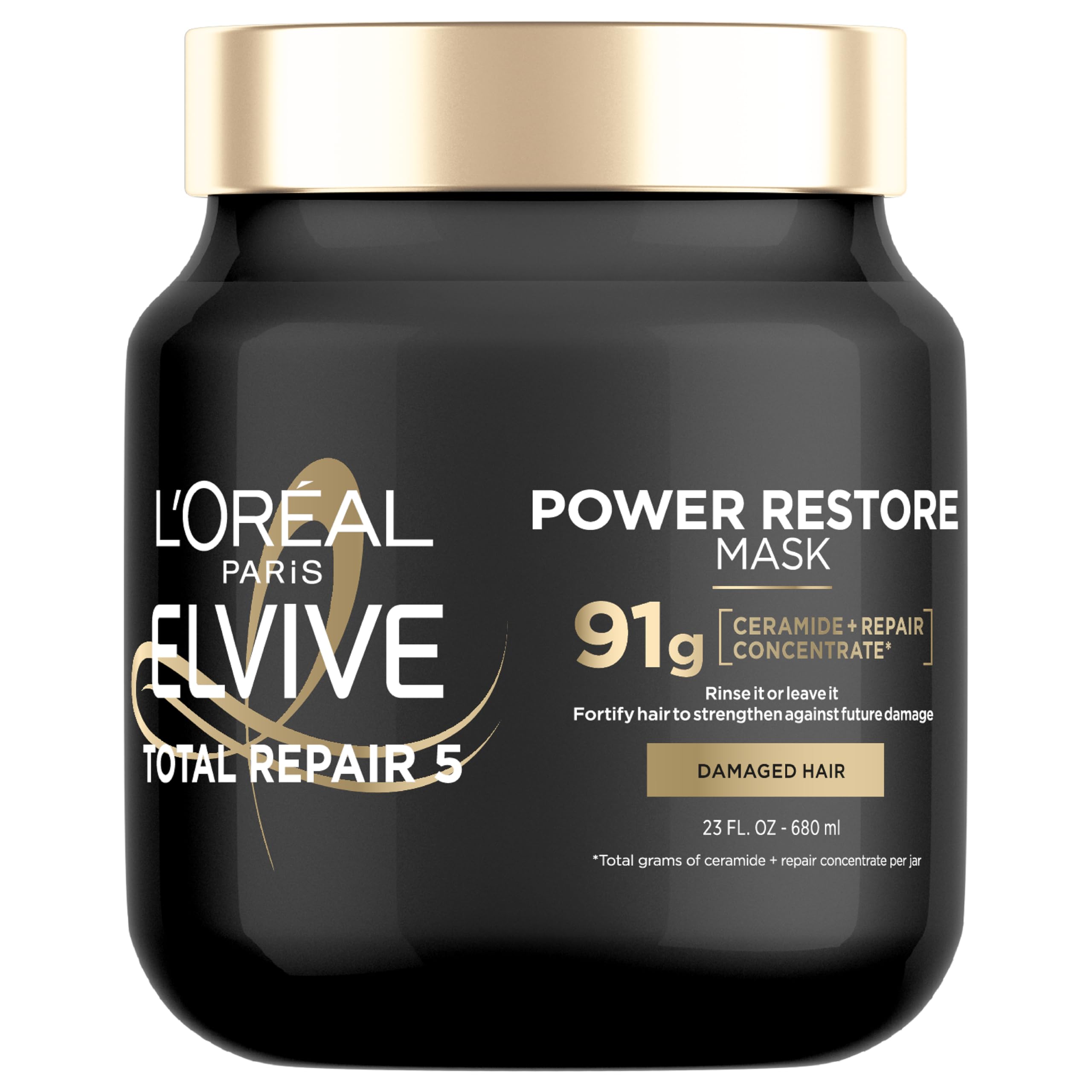 L'Oreal Paris jar front view showing product and jar design benefits