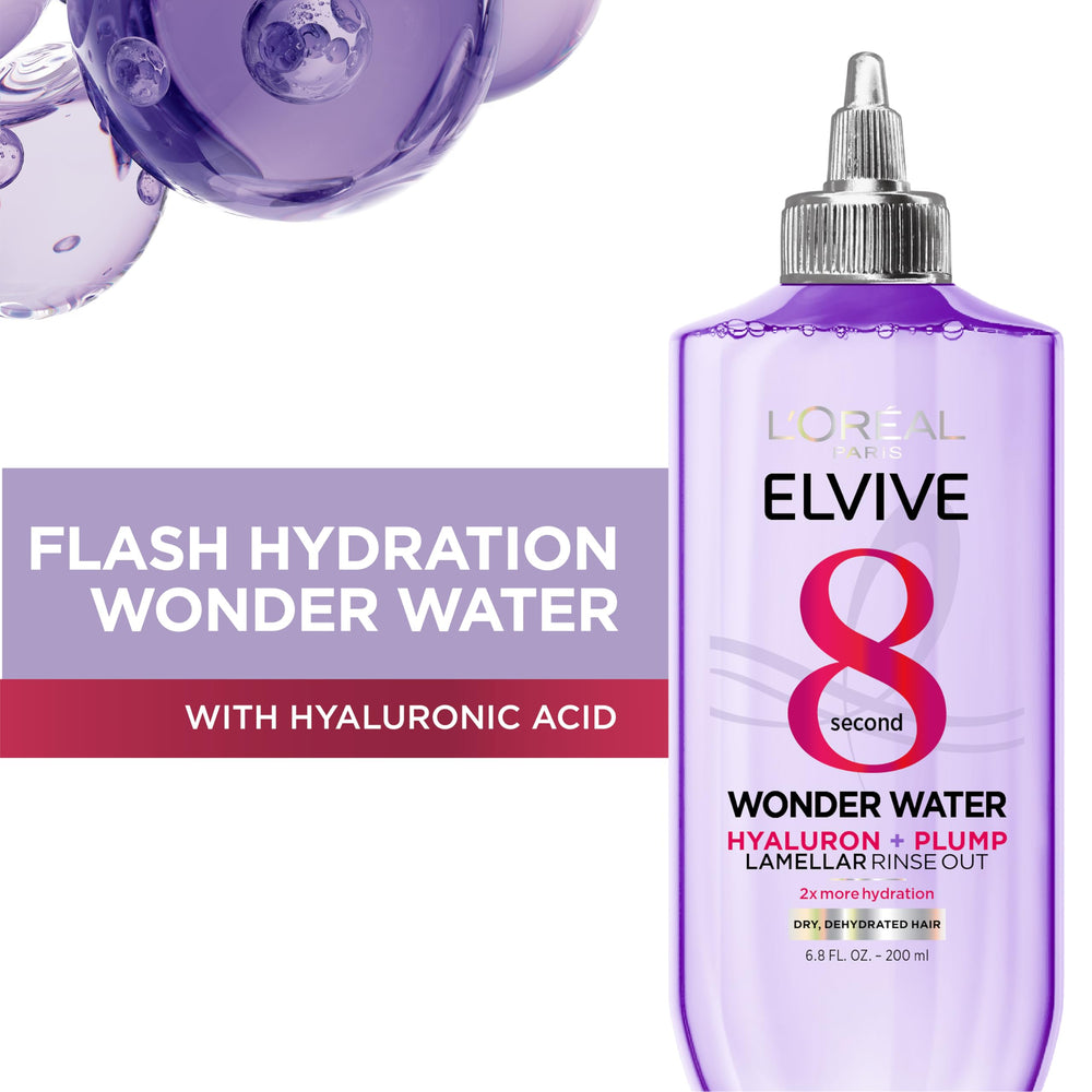 L'Oreal Paris Wonder Water dispensed texture on palm emphasizing quick absorption