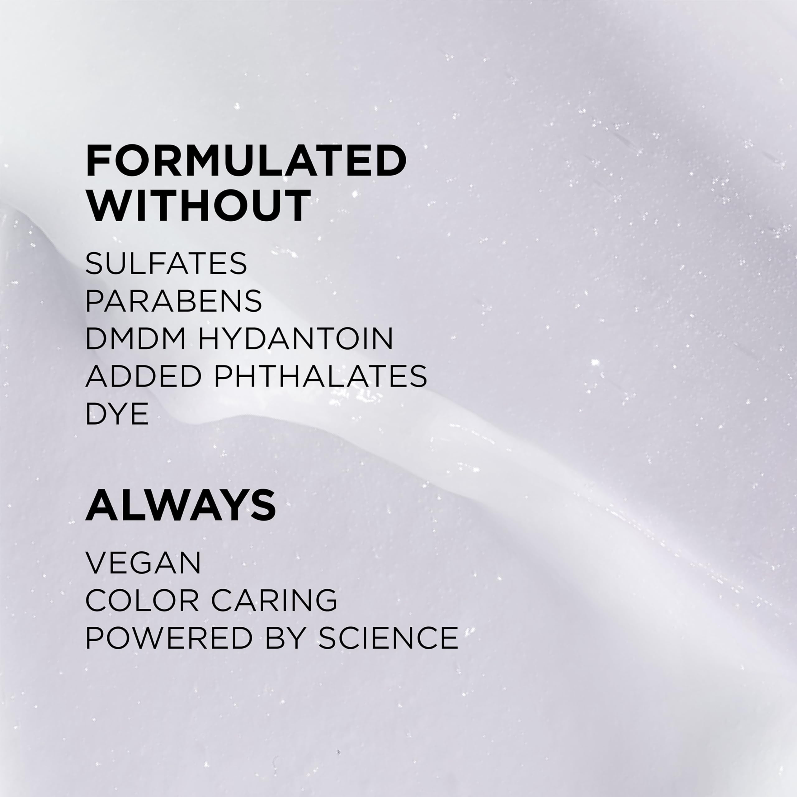 L'Oreal Paris EverPure before and after hair shine comparison showing visible gloss