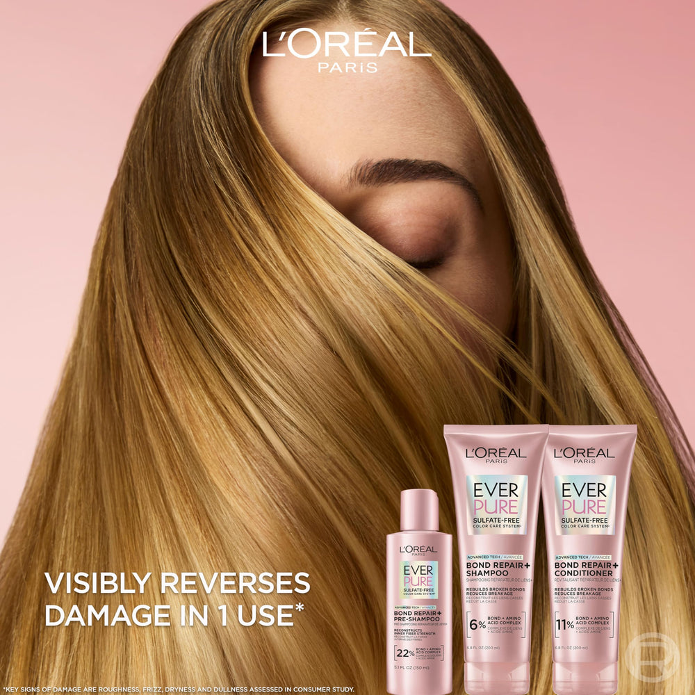 L'Oreal Paris pouring pre-shampoo concentrate texture for lightweight repair