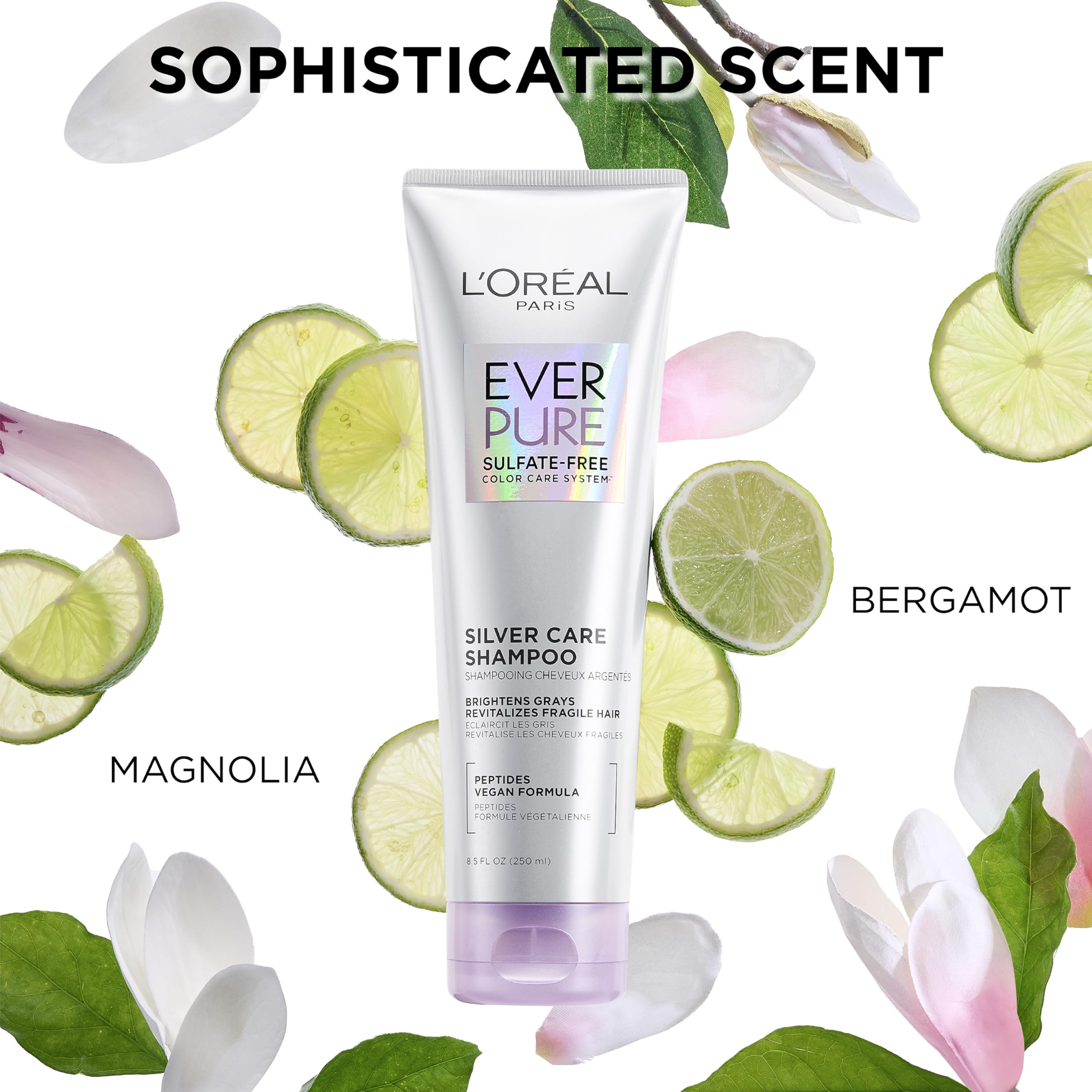 L'Oreal Paris bottle on bathroom shelf showing everyday use