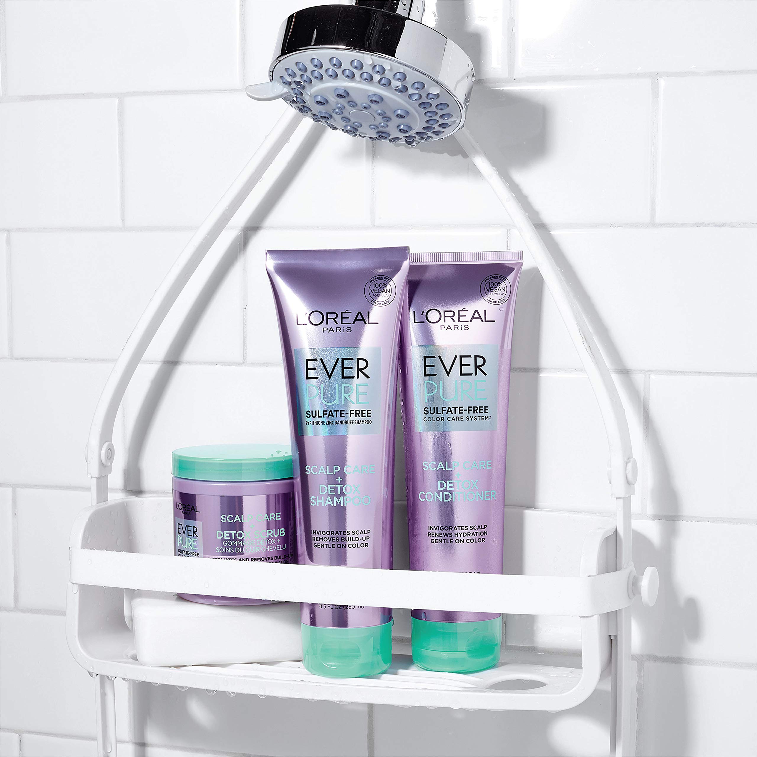 L'Oreal Paris EverPure product label focused view highlighting sulfate-free color-safe formula